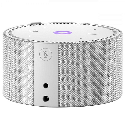 Умная колонка Яндекс Станция Мини 2 с часами и Алисой cерый опал